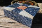 Hand Made Dumortierite Jewellery Box x 1 From Southern Africa - Toprock Gemstones and Minerals 