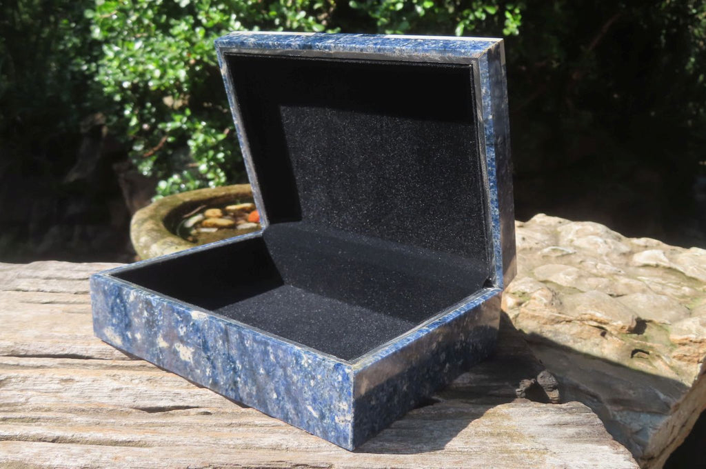 Hand Made Dumortierite Jewellery Box x 1 From Southern Africa - Toprock Gemstones and Minerals 