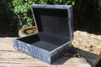 Hand Made Dumortierite Jewellery Box x 1 From Southern Africa - Toprock Gemstones and Minerals 