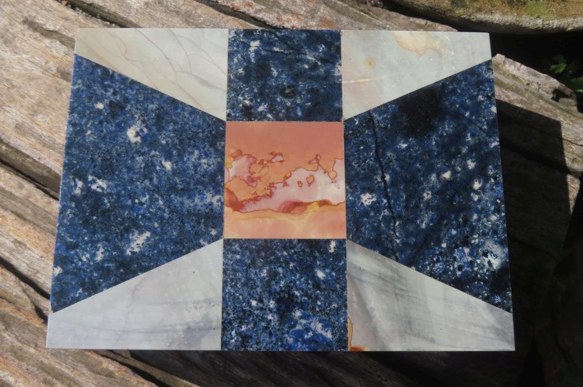 Hand Made Dumortierite Jewellery Box x 1 From Southern Africa - Toprock Gemstones and Minerals 