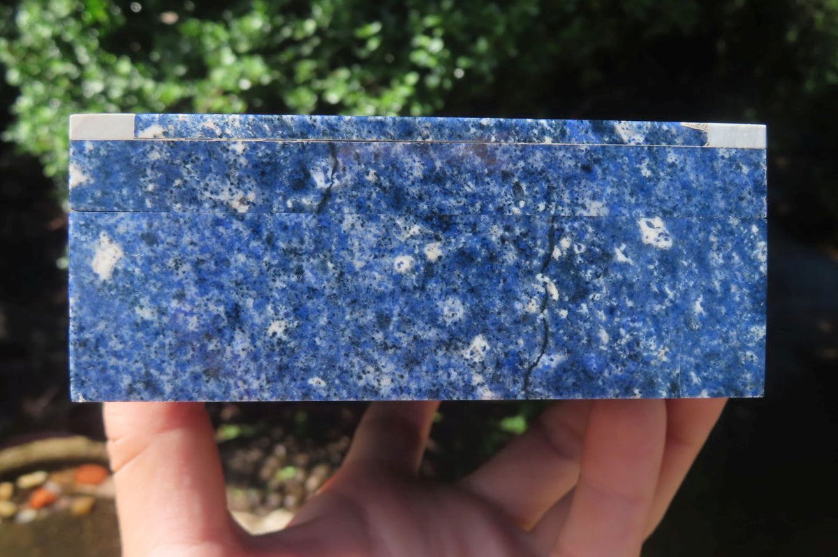 Hand Made Dumortierite Jewellery Box x 1 From Southern Africa - Toprock Gemstones and Minerals 
