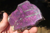 Polished On One Side Metallic Purpurite x 4 From Namibia - Toprock Gemstones and Minerals 