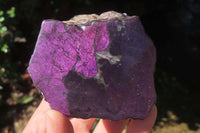 Polished On One Side Metallic Purpurite x 4 From Namibia - Toprock Gemstones and Minerals 