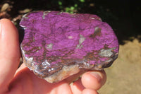 Polished On One Side Metallic Purpurite x 4 From Namibia - Toprock Gemstones and Minerals 