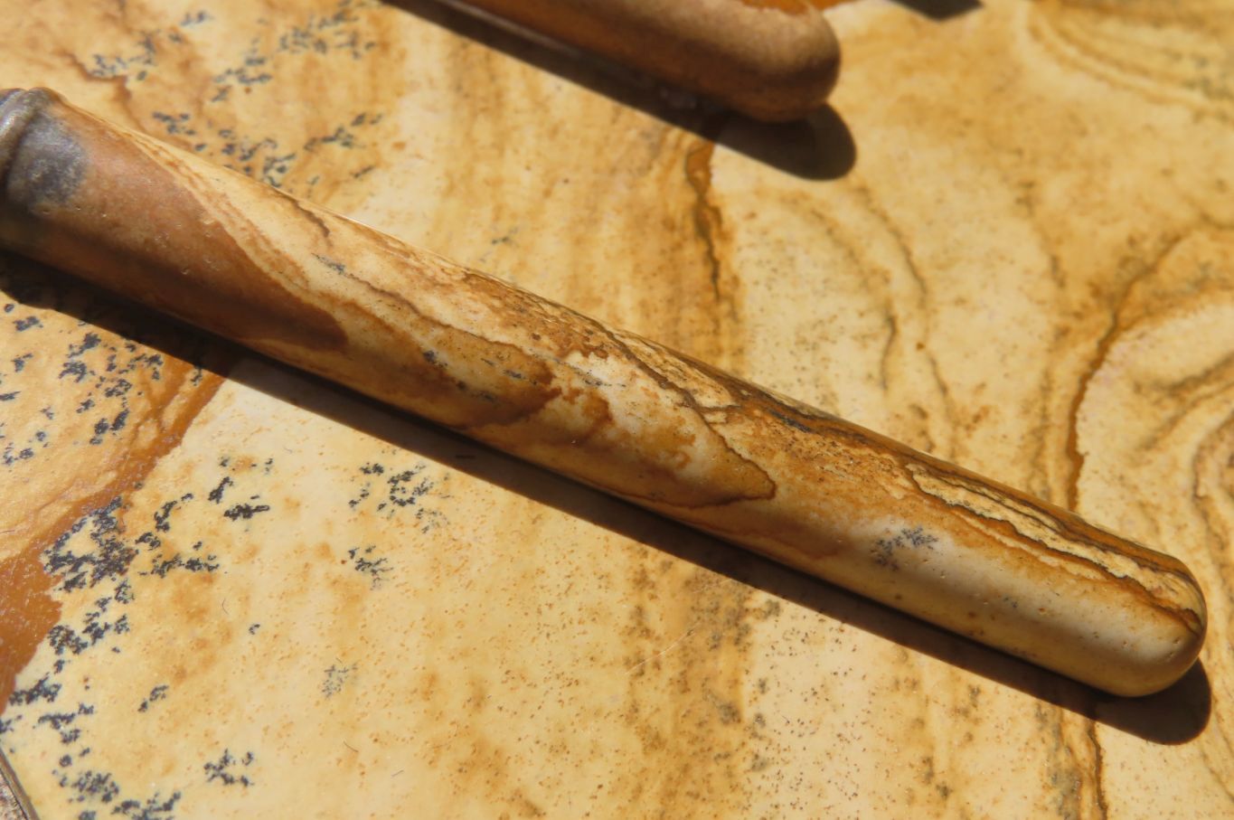 Polished Namibian Desert Picture Stone Jasper Desk Set - sold per item - From Namibia - Toprock Gemstones and Minerals 