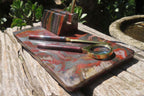 Hand Made Tiger Iron Jasper Desk Set - sold per item - From Australia - Toprock Gemstones and Minerals 