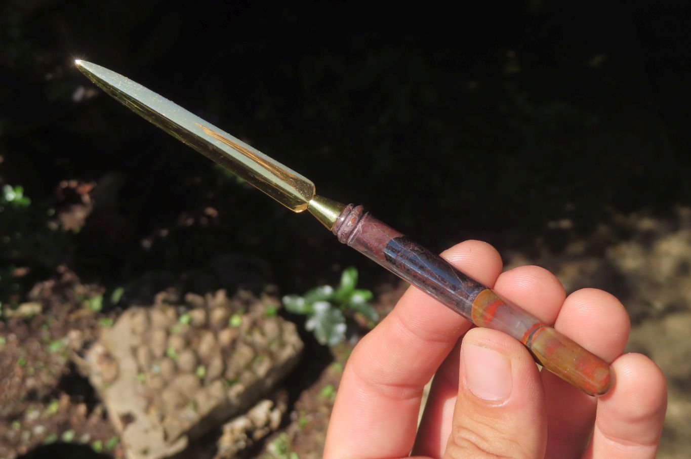 Hand Made Tiger Iron Jasper Desk Set - sold per item - From Australia - Toprock Gemstones and Minerals 