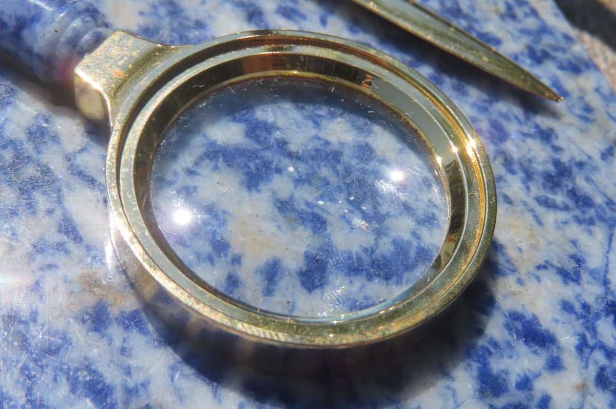 Hand Made Sodalite Desk Set - sold per item - From Namibia - Toprock Gemstones and Minerals 