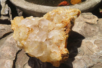 Natural Limonite Quartz Clusters x 6 From Solwezi, Zambia - Toprock Gemstones and Minerals 
