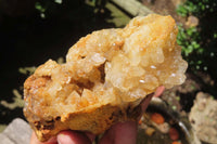 Natural Limonite Quartz Clusters x 6 From Solwezi, Zambia - Toprock Gemstones and Minerals 