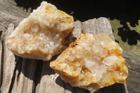 Natural Limonite Quartz Clusters x 6 From Solwezi, Zambia - Toprock Gemstones and Minerals 
