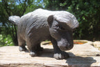 Hand Made Soapstone Honey Badger Carving x 1 From Zimbabwe - Toprock Gemstones and Minerals 