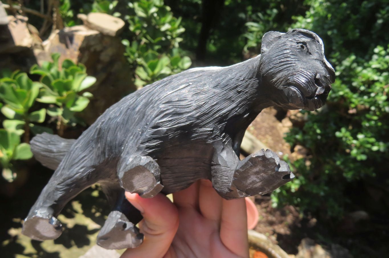 Hand Made Soapstone Honey Badger Carving x 1 From Zimbabwe - Toprock Gemstones and Minerals 