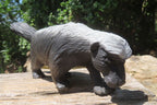 Hand Made Soapstone Honey Badger Carving x 1 From Zimbabwe - Toprock Gemstones and Minerals 
