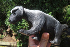 Hand Made Soapstone Honey Badger Carving x 1 From Zimbabwe - Toprock Gemstones and Minerals 