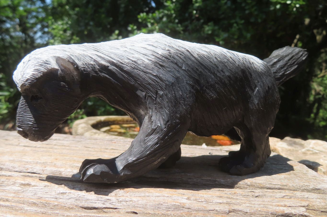 Hand Made Soapstone Honey Badger Carving x 1 From Zimbabwe - Toprock Gemstones and Minerals 