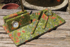 Polished Unakite Desk Set - Sold Per Item - From South Africa - Toprock Gemstones and Minerals 
