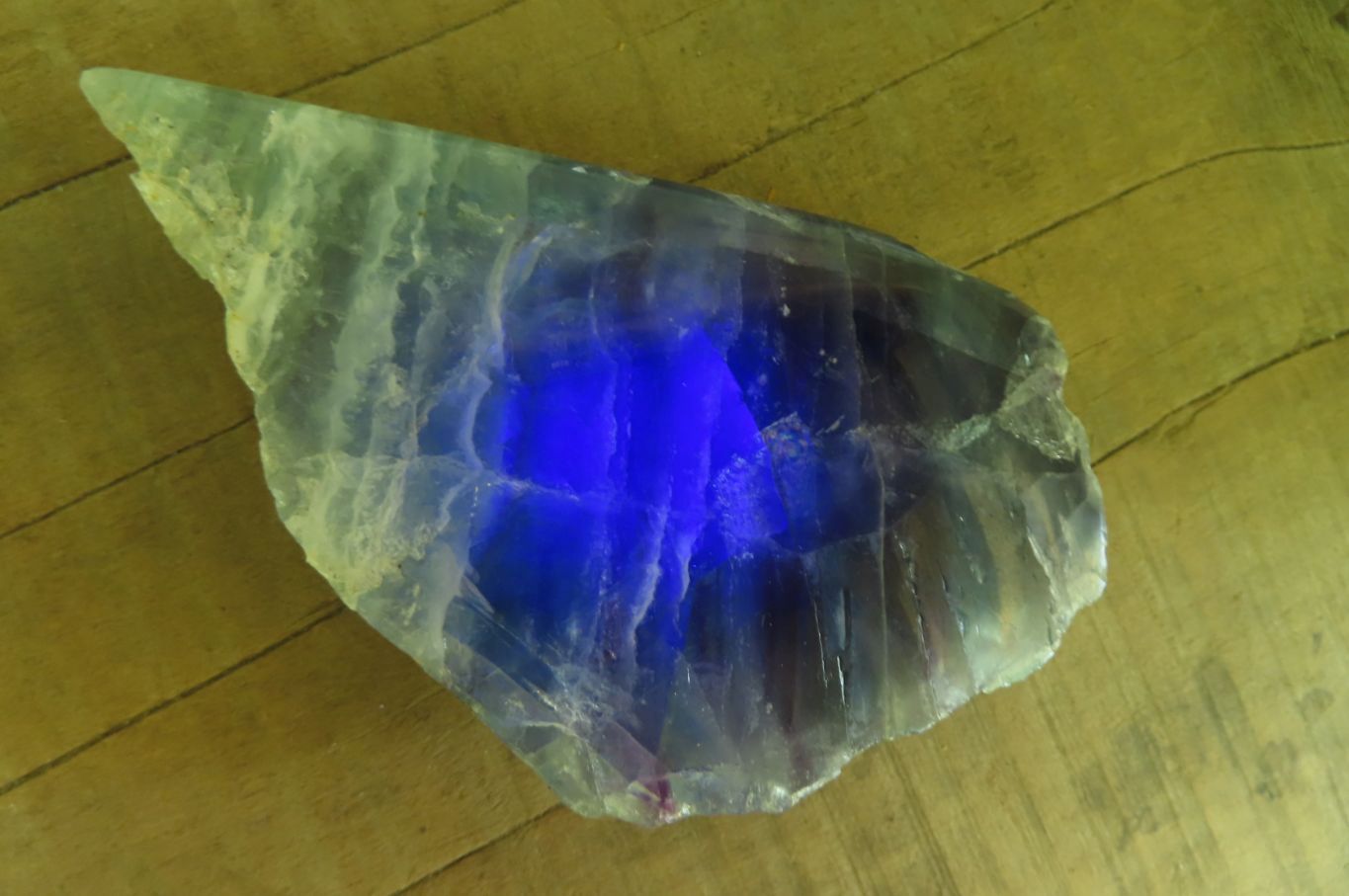 Polished On One Side Watermelon Fluorite x 3 From Namibia - Toprock Gemstones and Minerals 