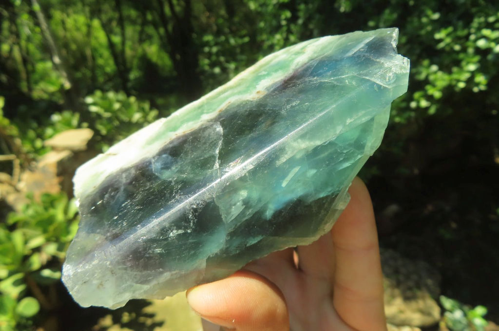 Polished On One Side Watermelon Fluorite x 3 From Namibia - Toprock Gemstones and Minerals 