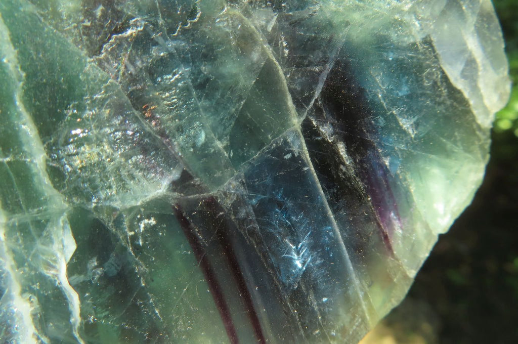 Polished On One Side Watermelon Fluorite x 3 From Namibia - Toprock Gemstones and Minerals 