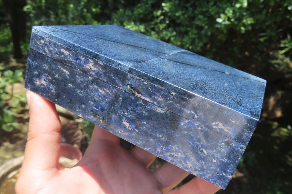 Hand Made Dumortierite Jewellery Box - Sold Per Item - From Mozambique - Toprock Gemstones and Minerals 