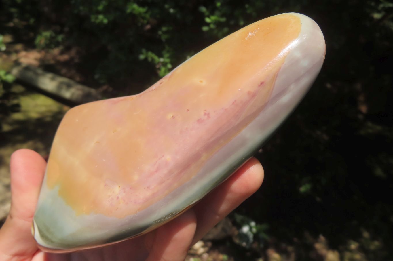 Polished Polychrome Jasper Standing Free Forms x 3 From Mahajanga, Madagascar - Toprock Gemstones and Minerals 