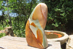 Polished Polychrome Jasper Standing Free Forms x 3 From Mahajanga, Madagascar - Toprock Gemstones and Minerals 