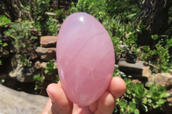 Polished Rose Quartz Standing Free Forms x 5 From Madagascar - Toprock Gemstones and Minerals 