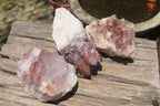 Natural Red Hematoid Quartz Clusters x 3 From Karoi, Zimbabwe - Toprock Gemstones and Minerals 