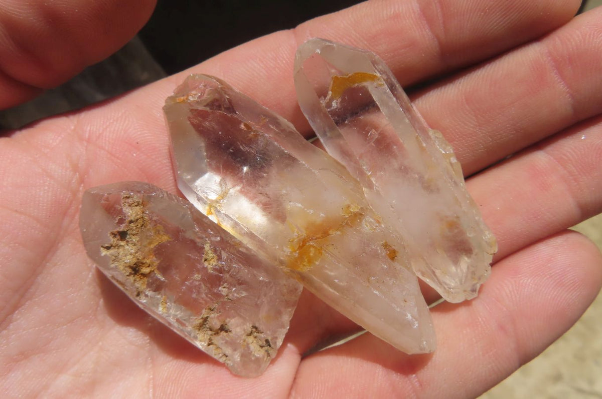 Natural Clear Quartz Crystals x 2 Kg Lot From Zambia - Toprock Gemstones and Minerals 