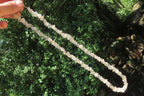 Polished Golden Rutile Quartz Tumble Chip Beaded Necklace - Sold Per Item - From Brazil - Toprock Gemstones and Minerals 