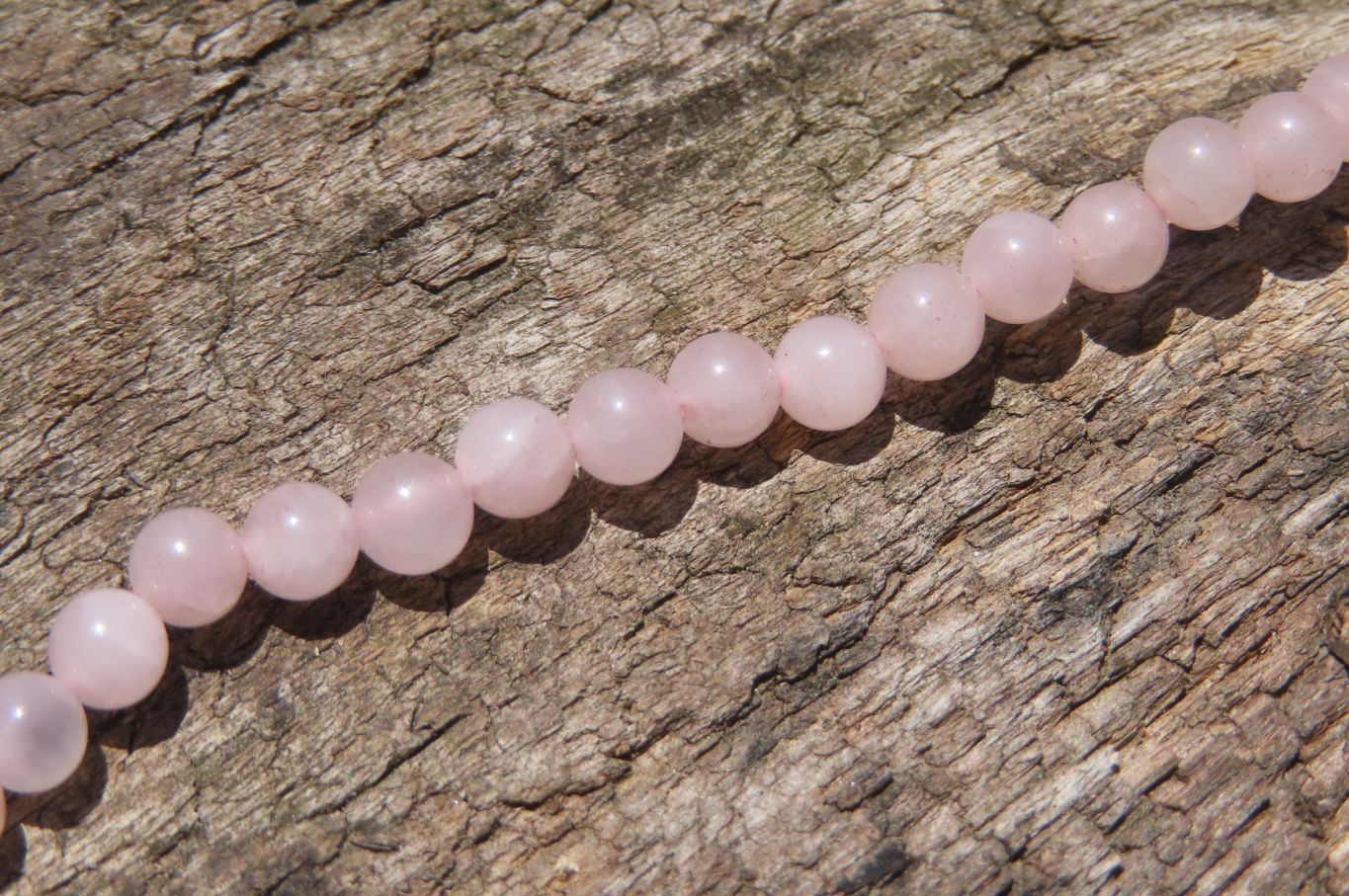 Hand Made Rose Quartz Egyptian Choker Necklace - Sold per Item - From Namibia - Toprock Gemstones and Minerals 
