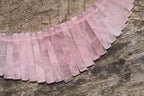 Hand Made Rose Quartz Egyptian Choker Necklace - Sold per Item - From Namibia - Toprock Gemstones and Minerals 