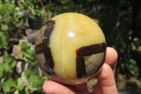 Polished Septerye Spheres x 4 From Madagascar