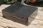 Hand Made Jet Lignite Jewellery Box x 1 From Swaziland - Toprock Gemstones and Minerals 
