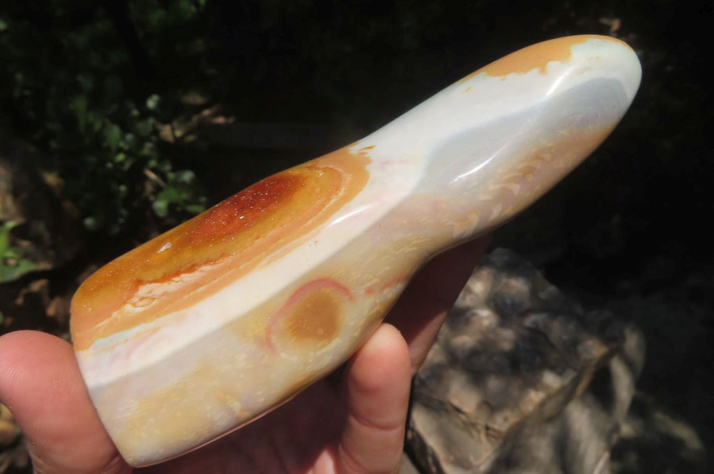 Polished Polychrome Jasper Standing Free Forms x 5 From Madagascar - Toprock Gemstones and Minerals 