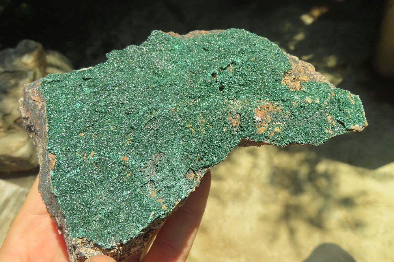 Natural Botryoidal Malachite Specimens x 3 From Tenke Fungurume, Congo - Toprock Gemstones and Minerals 