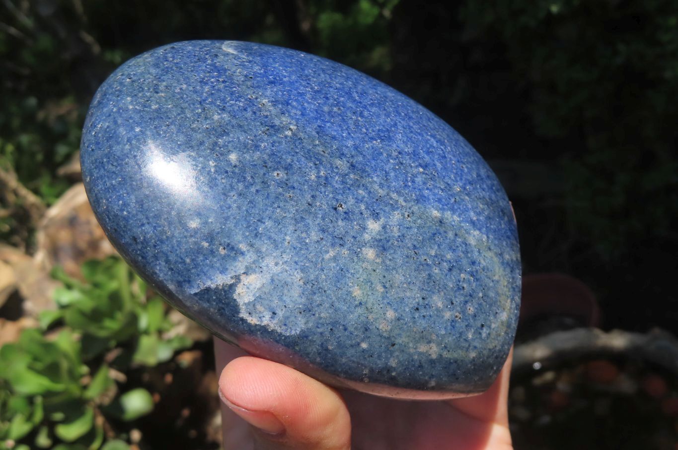 Polished Lazulite Standing Free Forms x 2 From Madagascar - Toprock Gemstones and Minerals 
