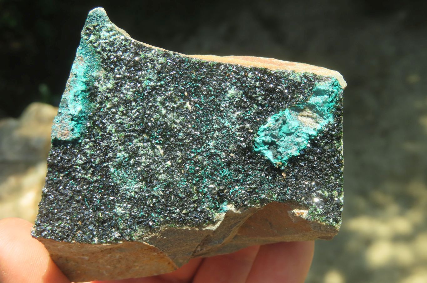 Natural Libethenite Crystals On Dolomite Matrix Specimens x 5 From Shituru, Congo - Toprock Gemstones and Minerals 