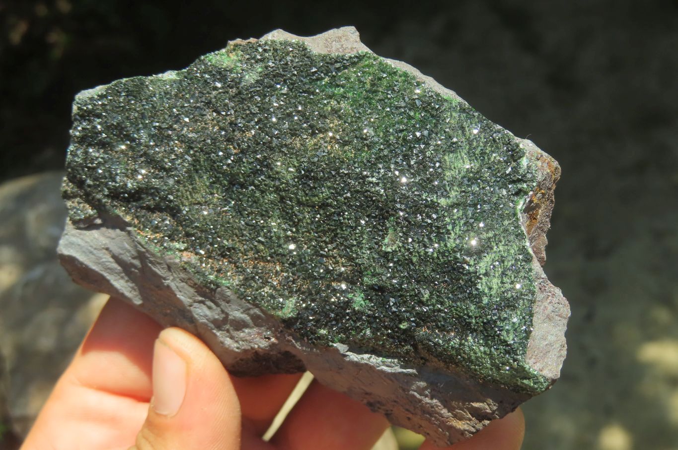 Natural Libethenite Crystals On Dolomite Matrix Specimens x 5 From Shituru, Congo - Toprock Gemstones and Minerals 