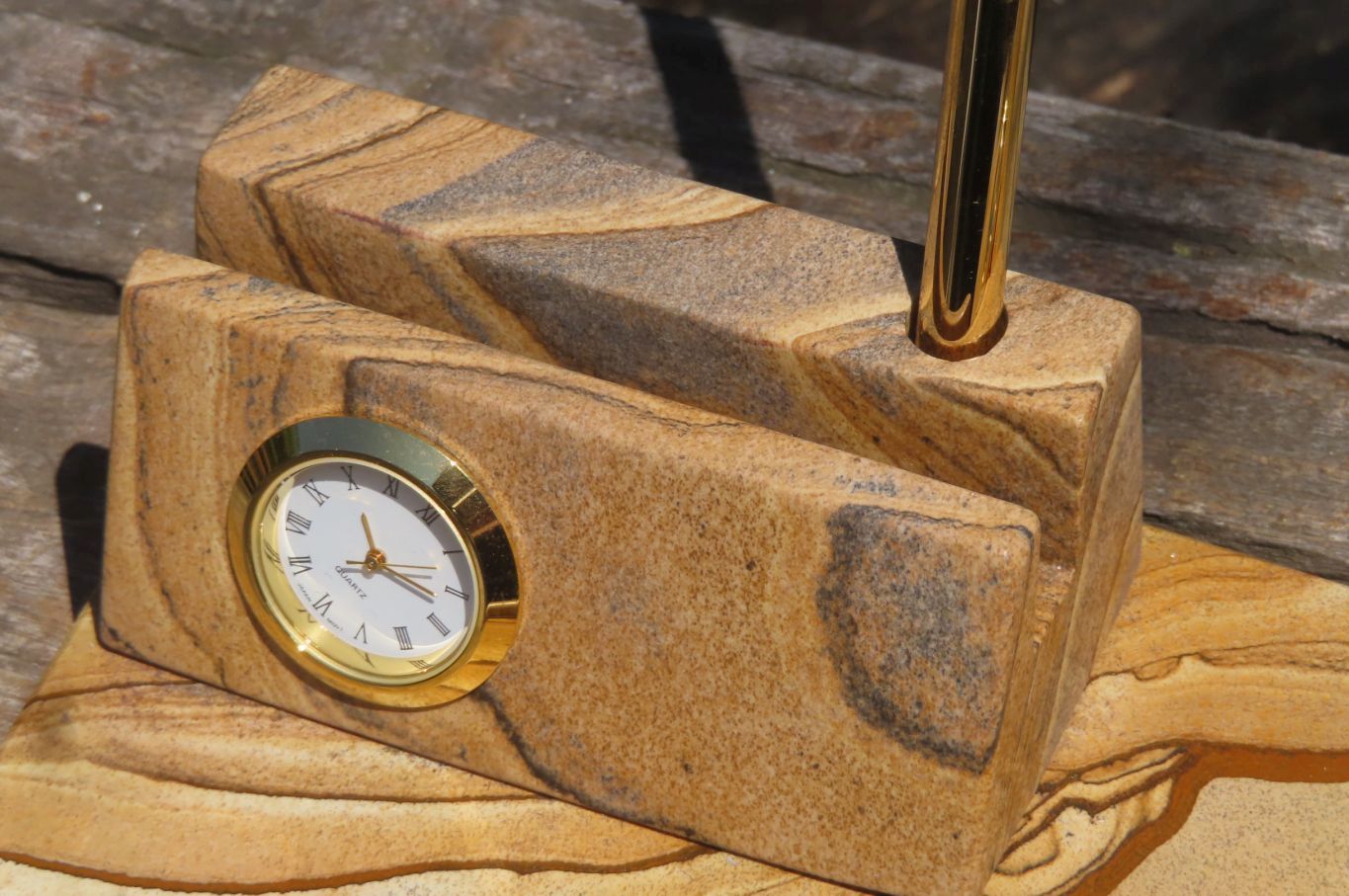 Polished Picture Stone Desk Set x 1 From Namibia - Toprock Gemstones and Minerals 