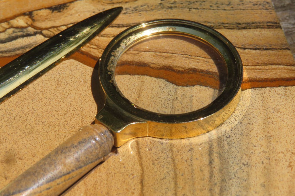Polished Picture Stone Desk Set x 1 From Namibia - Toprock Gemstones and Minerals 