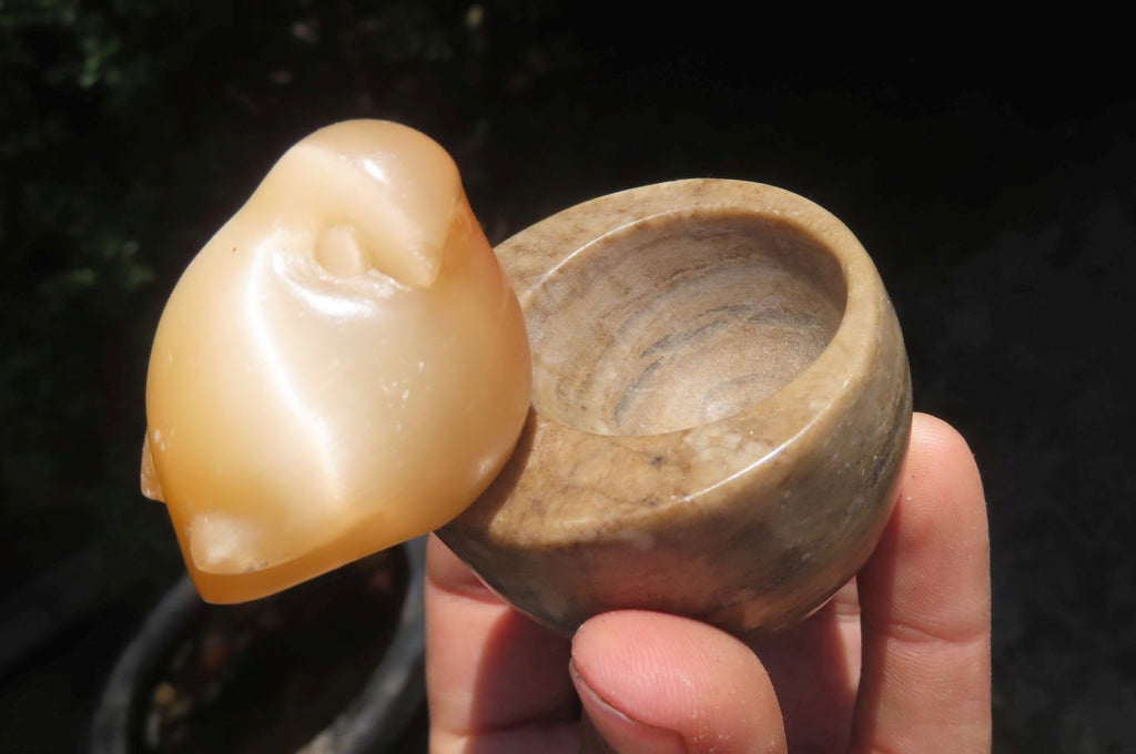 Polished Mixed Cats Eye Gemstone Animal Carvings x 6 From China - Toprock Gemstones and Minerals 