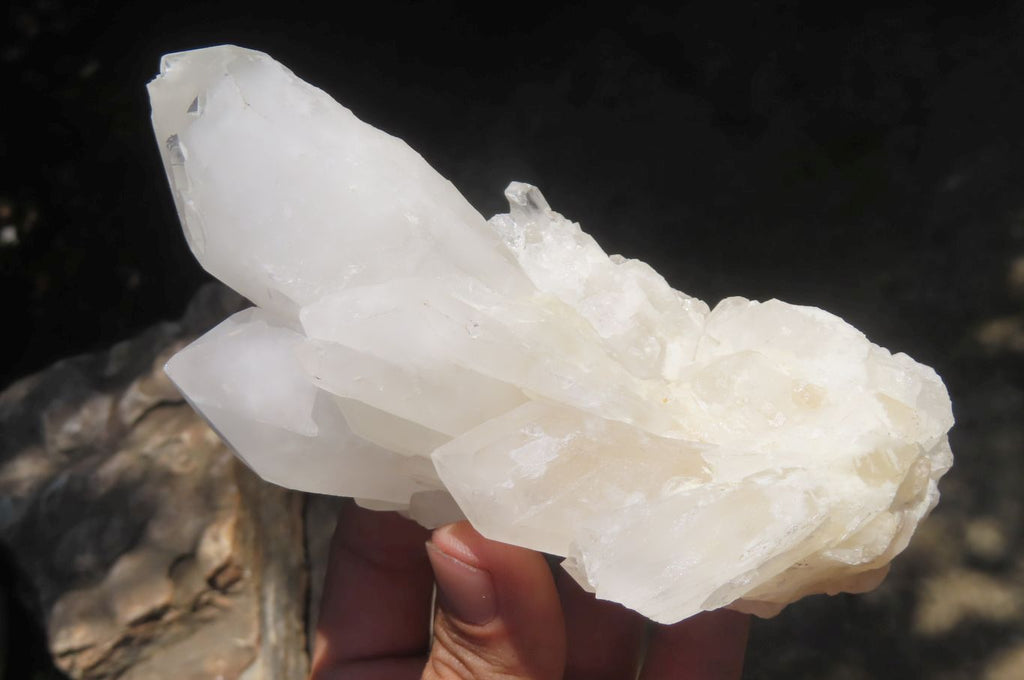 Natural Quartz Crystal Clusters x 5 From Madagascar - Toprock Gemstones and Minerals 