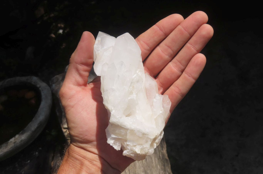 Natural Quartz Crystal Clusters x 5 From Madagascar - Toprock Gemstones and Minerals 