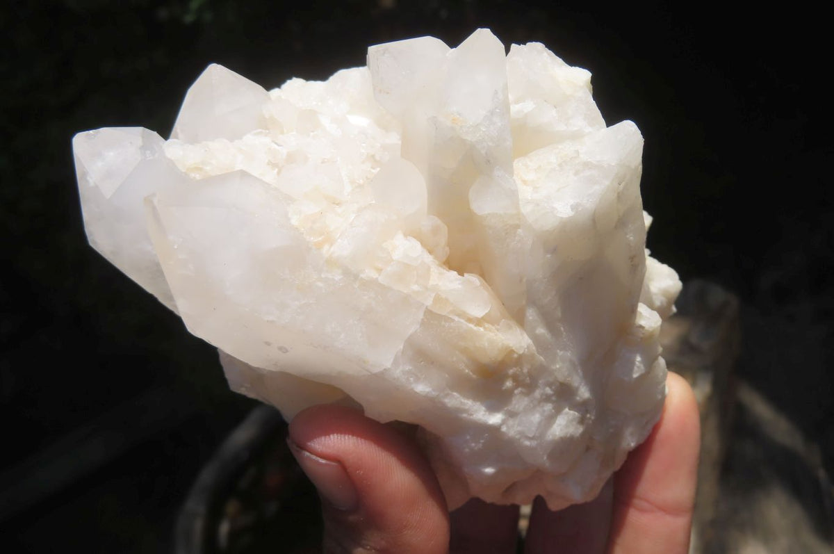 Natural Quartz Crystal Clusters x 5 From Madagascar - Toprock Gemstones and Minerals 