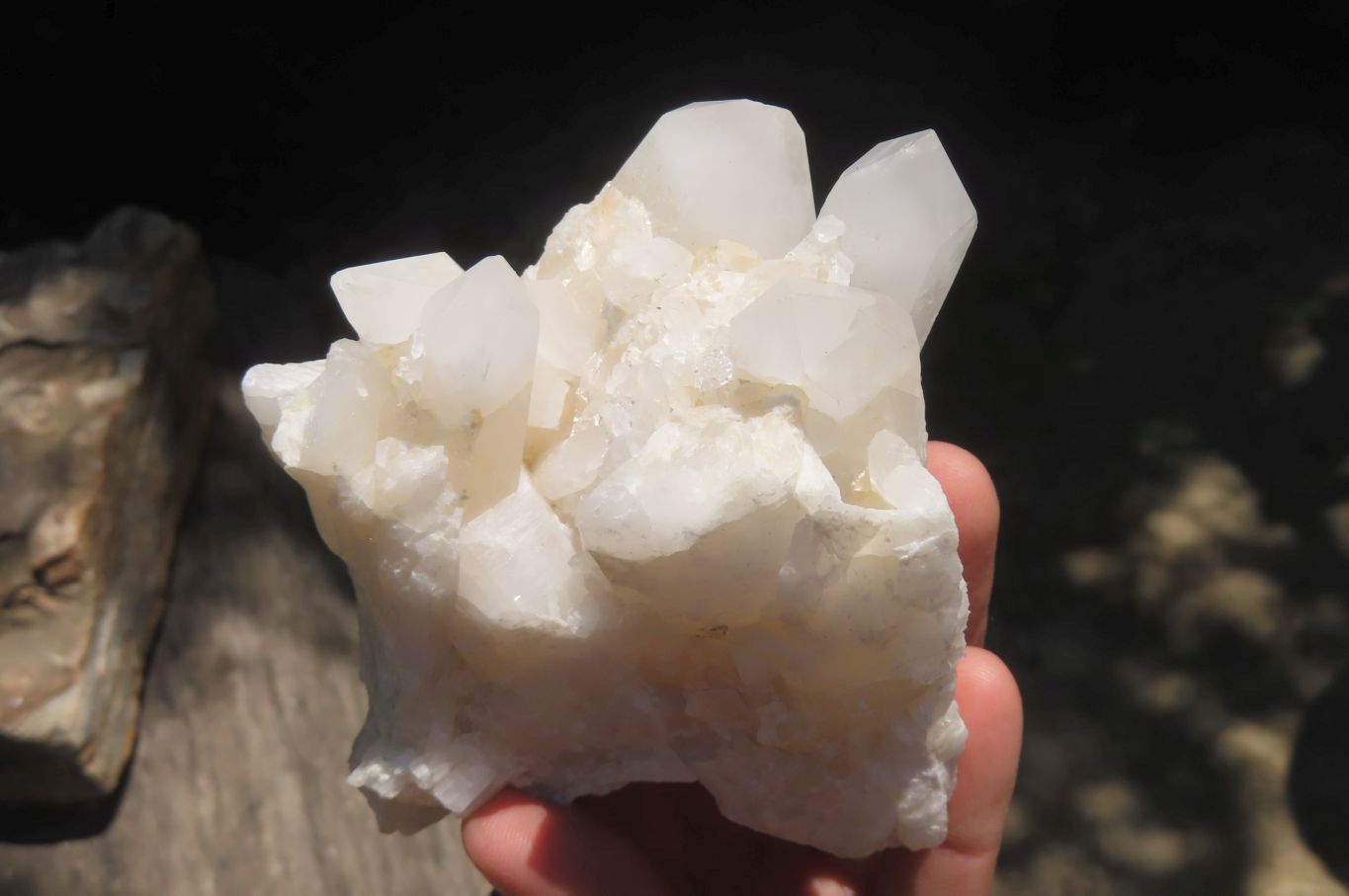 Natural Quartz Crystal Clusters x 5 From Madagascar - Toprock Gemstones and Minerals 