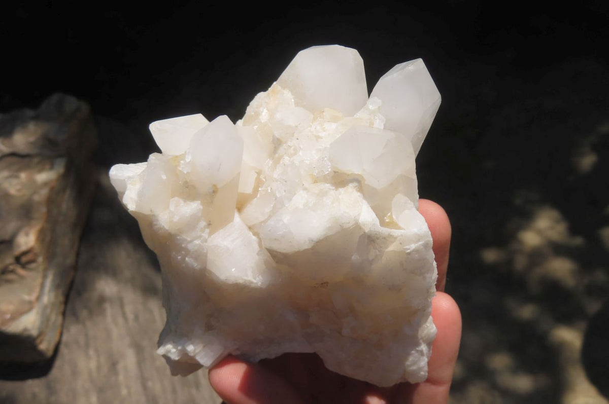 Natural Quartz Crystal Clusters x 5 From Madagascar - Toprock Gemstones and Minerals 