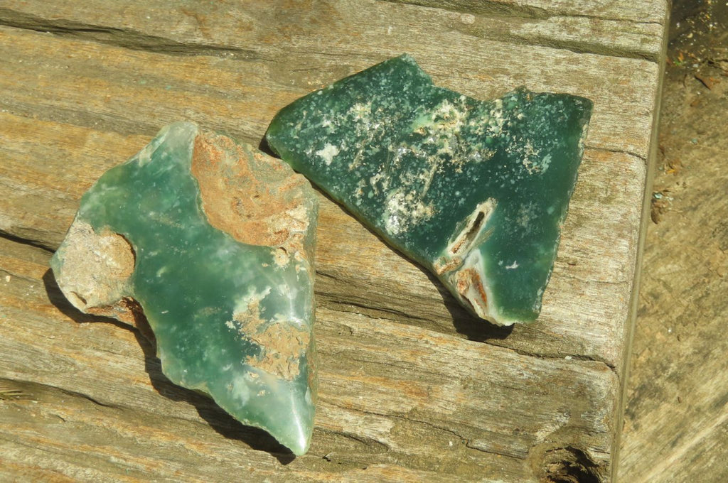 Polished On One Side Emerald Mtorolite x 6 From Mutorashanga, Zimbabwe - Toprock Gemstones and Minerals 