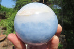 Polished Blue Calcite Spheres - Sold Per Item - From Ihadilalana, Madagascar - Toprock Gemstones and Minerals 